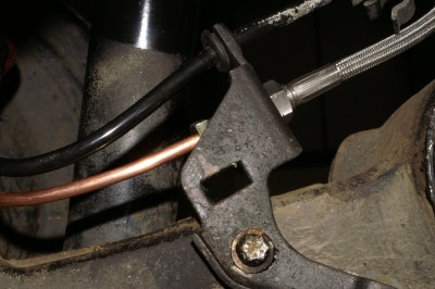 Lower Bracket Fitted with Copper Joiner Hose