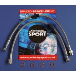 Braided Brake Line Hoses Front - Astra G / Zafira A