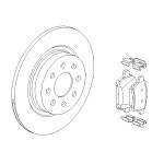 Disc and Pad Kit Rear OE 264mm - Corsa E 