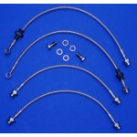 Braided Brake Line Hoses - Vectra B Set of 4